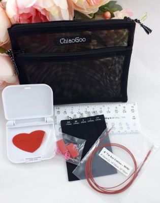 Набор ультратонких металлических спиц 10 см Mini twist set ChiaoGoo